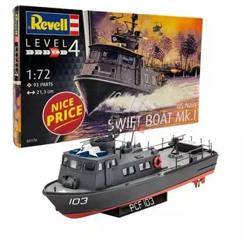 Пластиковая модель катера ВМС США Swift немецкого уровня 05176 1/72 Mk.I чёрный