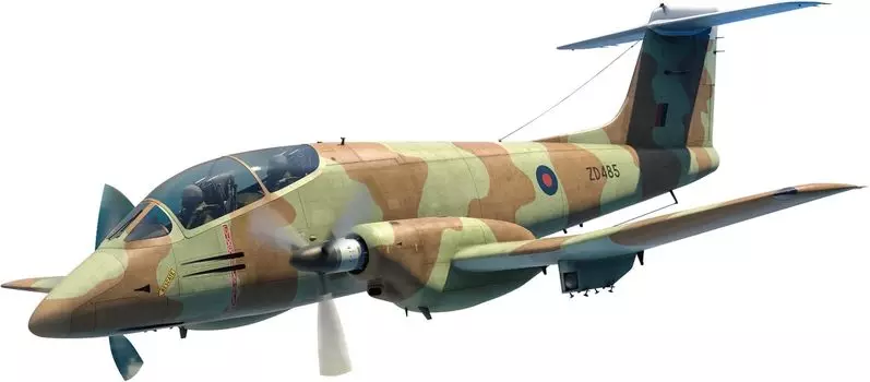 Пластиковая модель Kinetic British IA58 Pukara KNE48142 1/48