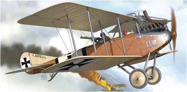 Пластиковая модель KP Model Luftwaffe Albatross KPM0344 Molding Color 1/72 C.3