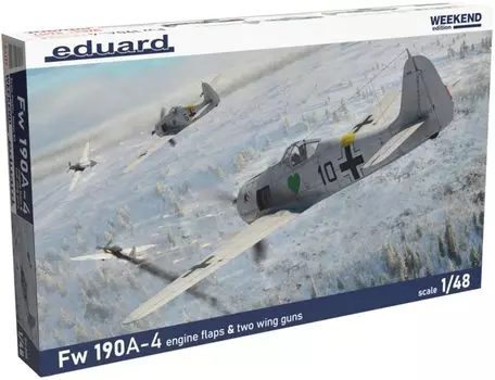 Пластиковая модель легковооруженного самолета Люфтваффе Eduard Weekend Edition EDU84117 1/48 Fw190A-4