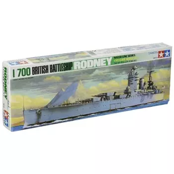 Пластиковая модель линкора «Родни» Королевского флота TAMIYA 1/700 Waterline Series No.601 77502