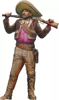 Пластиковая модель лошади Outlaw Pedro в мексиканском стиле серии Western Master Box MB35205 1/35