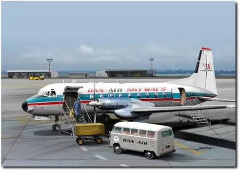 Пластиковая модель Mach 2 Dan Air MA2GP113DAL 1/72 HS748 (Самолет)