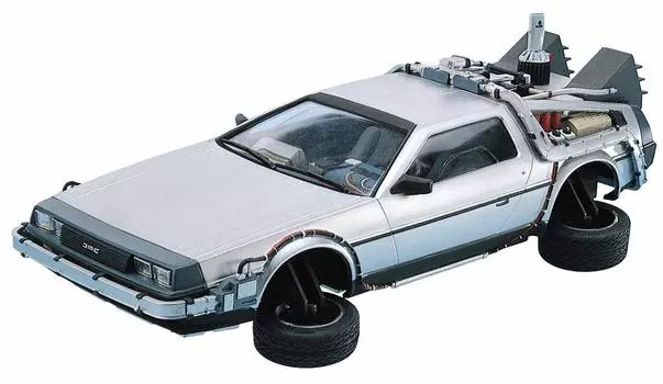 Пластиковая модель машины времени Aoshima Bunka Kyozaisha 124 Movie Mecha Series BT-02 Back to Future Part II