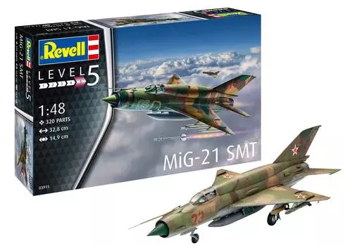 Пластиковая модель МиГ SMT немецкого уровня советских ВВС 03915 1/48 МиГ-21