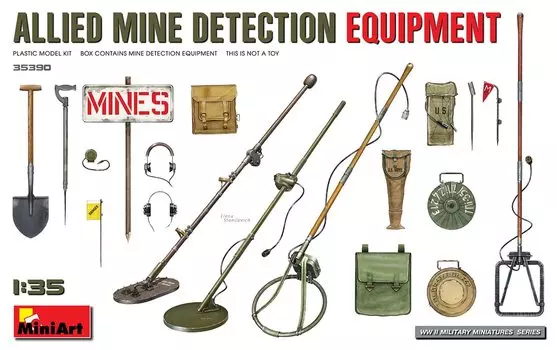 Пластиковая модель Miniart Allied Mine Detection Equipment MA35390, цветное литье 1/35
