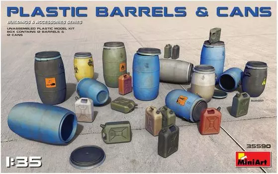Пластиковая модель Miniart Barrel Can Set MA35590 1/35 и
