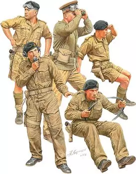 Пластиковая модель Miniart British Armored Car Crew Special Edition MA35387 1/35