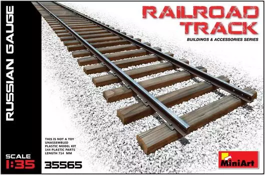 Пластиковая модель Miniart Railway Set Russian Gauge MA35565 1/35