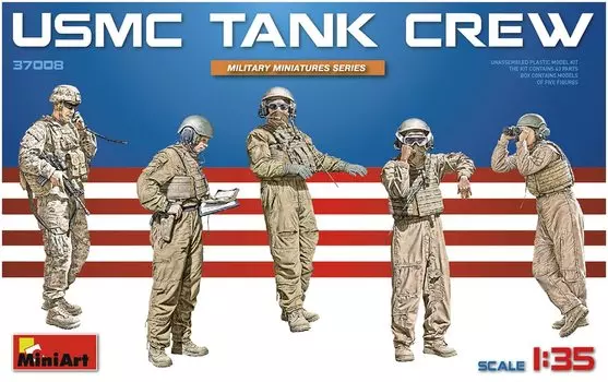 Пластиковая модель Miniart US Navy Marine Corps Tank Crew 5 MA37008 1/35