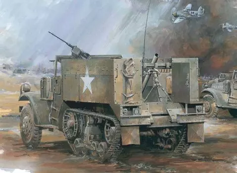 Пластиковая модель миномета армии США M4 Dragon WWII DR6361 1/35 самоходная установка (MMC)