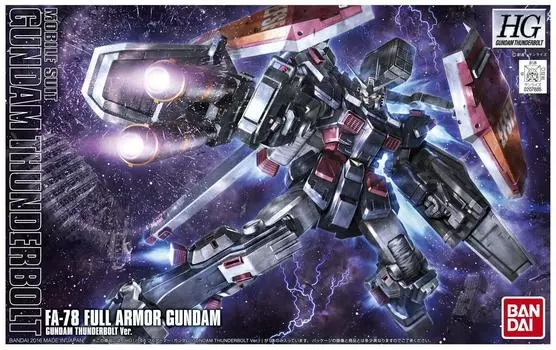 Пластиковая модель мобильного костюма HG Gundam Thunderbolt Full Armor Gundam THUNDERBOLT (ГУНДАМ Вер.) 1/144 с цветовой кодировкой