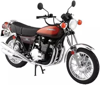 Пластиковая модель мотоцикла Aoshima Bunka Kyozaisha The Bike Series Kawasaki Z2 750RS с индивидуальными деталями 1/12 № 43 73