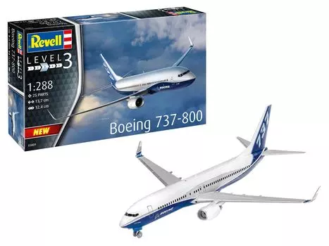 Пластиковая модель немецкого авиалайнера Revell Boeing 03809 (Revell) 1/288 737-800