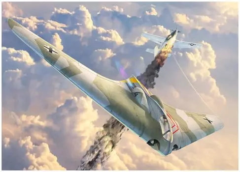 Пластиковая модель немецкого реактивного двигателя ВВС Horten V1 BMW 003 Micromil, цветное литье 1/72 H-9 (Бренд AMP) МКРАМП72-017