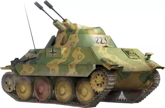 Пластиковая модель немецкого танка Тип 38 «Кугельблиц» TKO2179 1/35 зенитная установка