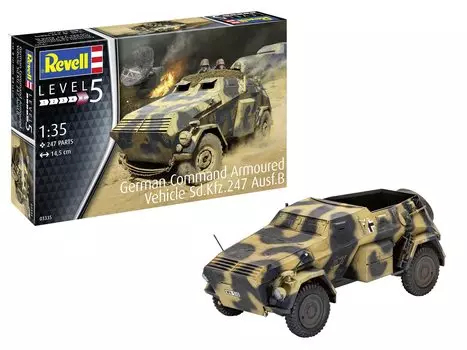 Пластиковая модель немецкой армии German Level 03335 Molding Color 1/35 Sd.Kfz.247 Ausf.B