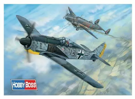 Пластиковая модель немецкой армии Hobby Boss Aircraft Series 81802 1/18 Focke-Wulf Fw190A-5