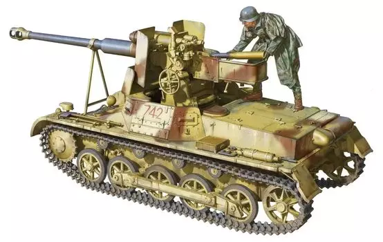 Пластиковая модель немецкой армии Tacom 1 Gun B StuK 40 TKO1018 1/16 Нет. 7,5 см самоходная противотанковая установка L/48