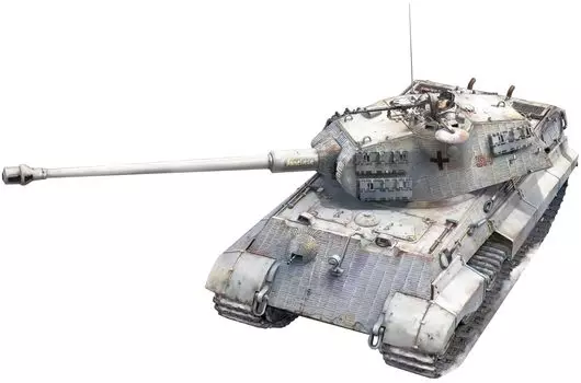 Пластиковая модель немецкой башни Tacom Eustar King Tiger Porsche с полным интерьером 1/48 TKOUSNO-008