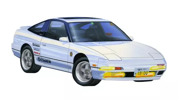 Пластиковая модель Nissan 180SX серии Touge 1/24 №24 (Среднесрочная модель RPS13)