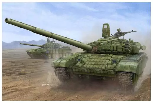 Пластиковая модель основного боевого танка советской армии Trumpeter 00925 1/16 Т-72Б/Б1