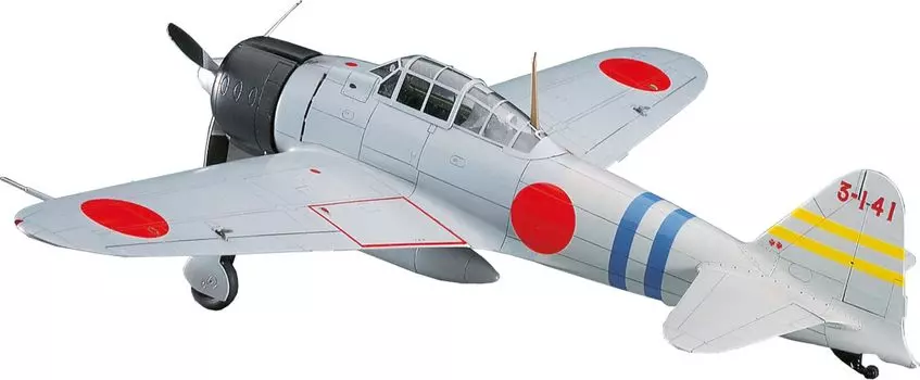 Пластиковая модель палубного истребителя типа 11 типа Mitsubishi A6M2a Zero ВМС Японии JT42 1/48