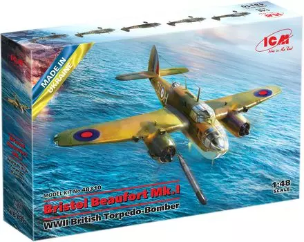 Пластиковая модель перехватчика Bristol Beaufort Королевских ВВС времен Второй мировой войны 48310 1/48 Mk.I