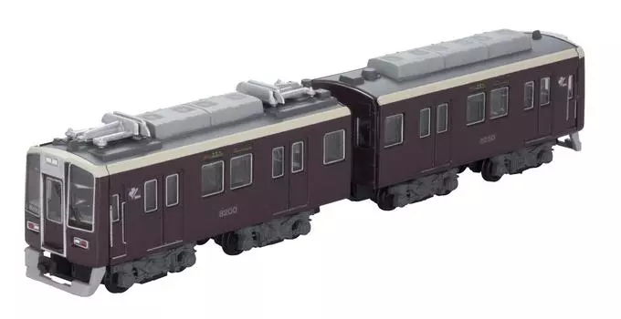 Пластиковая модель первого вагона серии 8200 поезда B Shorty Hankyu Railway (2 машины включены)