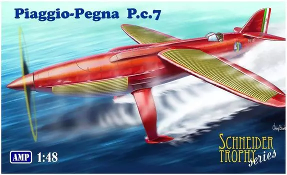 Пластиковая модель Piaggio Pegna Micromill 1/48 Pc7 (Бренд AMP) МКРАМП48-011