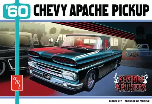 Пластиковая модель пикапа AMT 1960 Chevy Apache Street Machine AMT1444 1/25