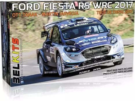 Пластиковая модель Platz Belkits Ford Fiesta WRC 2017 Tour de Corse BEL013 1/24
