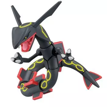Пластиковая модель Pokemon BANDAI SPIRITS из коллекции Select Series, черная пластиковая модель Rayquaza с цветовой кодировкой