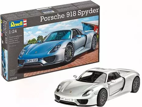 Пластиковая модель Porsche 918 Spider немецкого уровня 1/24
