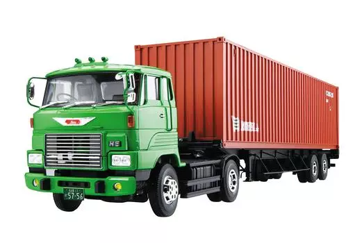 Пластиковая модель прицепа Aoshima Bunka Kyozaisha Heavy Freight Series Hino HE, пластиковая модель 1/32 № 19