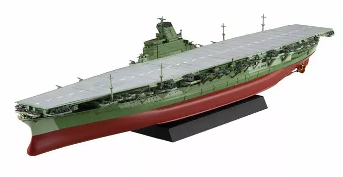 Пластиковая модель японского авианосца ВМС Shinano серии NEXT с деталями 1/700 № 8 EX-4 (Бетонная палуба) Фототравление зелёный