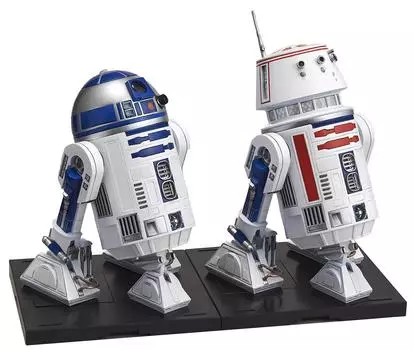 Пластиковая модель R2-D2 и R5-D4 из вселенной Звездных войн в масштабе 1/12 белый