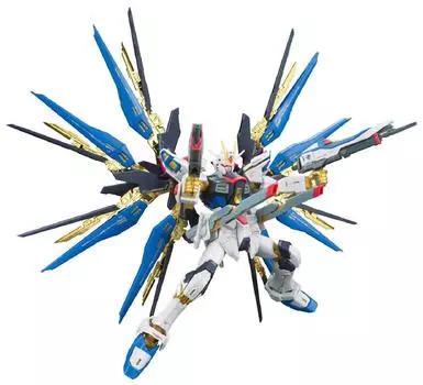 Пластиковая модель RG Mobile Suit Gundam SEED DESTINY Strike Freedom Gundam ZGMF-X20A 1/144 с цветовой кодировкой золотой
