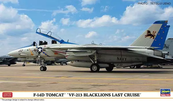 Пластиковая модель самолета Hasegawa American Tomcat Black Lions Last Cruise 02406 1/72 F-14D VF-213