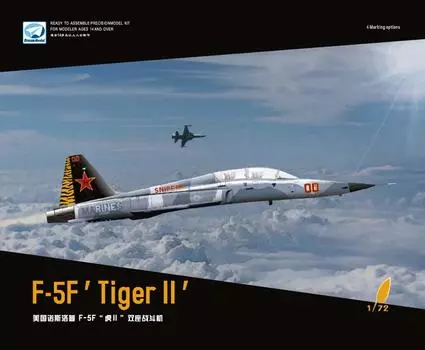 Пластиковая модель самолета Корпуса морской пехоты США Northrop Tiger 2 DMO720014 1/72 F-5F