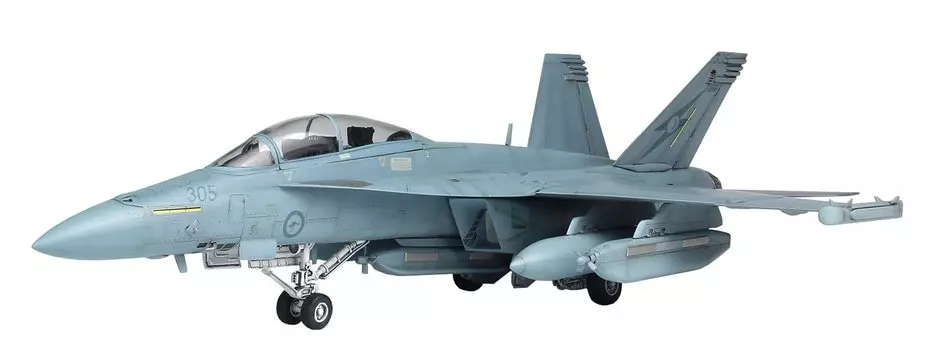Пластиковая модель самолета радиоэлектронной борьбы ВВС Австралии Growler Squadron Platts/Italeri 1/48 EA-18G No.6 TPA-9