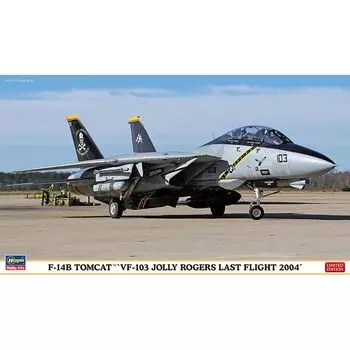 Пластиковая модель самолета ВМС США Tomcat Jolly Rogers Last Flight от Hasegawa 02434 1/72 F-14B VF-103