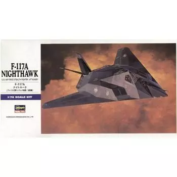 Пластиковая модель самолета ВВС США Nighthawk Hasegawa E1 1/72 F-117A