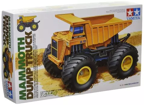 Пластиковая модель самосвала TAMIYA Wild Mini 4WD Series Mammoth 17013 № 13 жёлтый