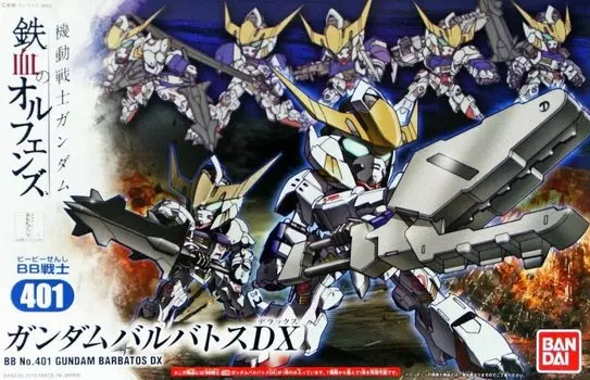 Пластиковая модель SD Gundam BB Senshi Gundam Barbatos DX №401 с цветовой кодировкой красный