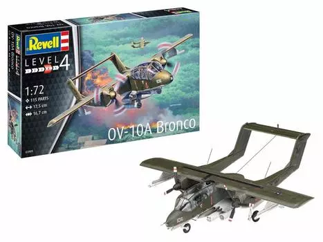 Пластиковая модель штурмовика Bronco ВВС США немецкого уровня 03909 1/72 OV-10A