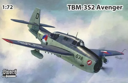 Пластиковая модель штурмовика Sword Dutch Air Force Avenger SWD72131 1/72 TBM-3S2 Anti-Submarine
