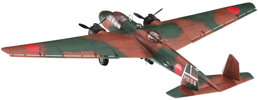 Пластиковая модель штурмовика ВМС Японии Mitsubishi Type 96 типа Bihoro Air Corps 02407 1/72 G3M2/G3M3 22/23