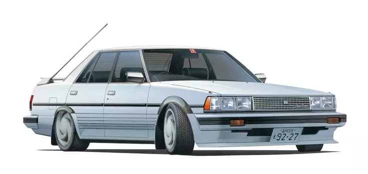 Пластиковая модель Socar серии Cresta GX71 Socar 1/24 № 11 (Высокая версия)