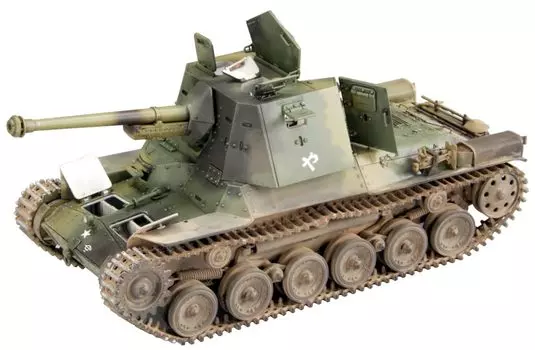 Пластиковая модель танка имперской армии типа 3 Honi III MR02 с интерьером FineMolds Military Series 1/35